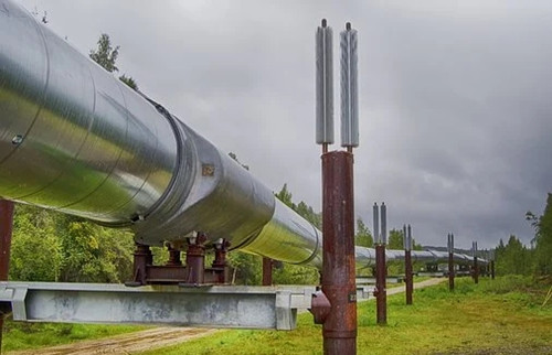 大型石油管道受力壓縮全場(chǎng)應(yīng)變測(cè)量