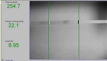 數(shù)字散斑應(yīng)變測量軟件：引伸計功能