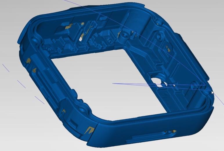 高精度藍光三維掃描-智能手表中殼注塑件三維數(shù)據模型.jpg 高精度藍光三維掃描-智能手表中殼注塑件三維數(shù)據模型.jpg