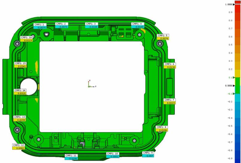 高精度藍光三維掃描-智能手表中殼注塑件三維尺寸偏差檢測.jpg 高精度藍光三維掃描-智能手表中殼注塑件三維尺寸偏差檢測.jpg