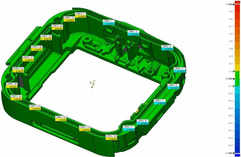 高精度藍光三維掃描-智能手表中殼注塑件三維尺寸偏差檢測.jpg 高精度藍光三維掃描-智能手表中殼注塑件三維尺寸偏差檢測.jpg