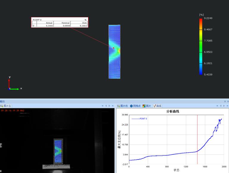 DIC三維全場應(yīng)變測量軟件數(shù)據(jù)分析-材料拉伸應(yīng)變場.jpg DIC三維全場應(yīng)變測量軟件數(shù)據(jù)分析-材料拉伸應(yīng)變場.jpg