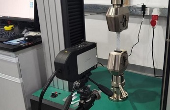 高精度視頻引伸計(jì)用于材料拉伸彈性模量與泊松比測(cè)試