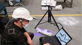 藍光三維掃描技術用于異形件曲面模具尺寸檢測