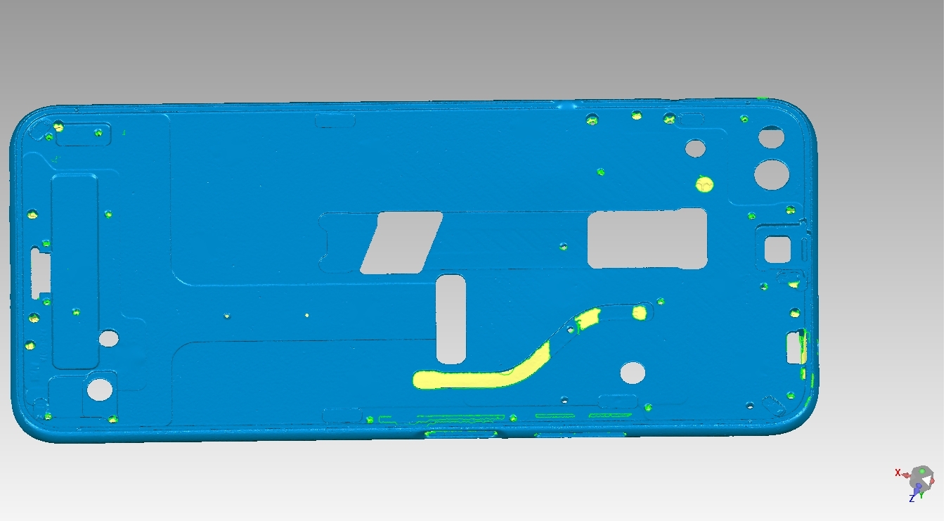 手機中殼殼體注塑件-高精度藍(lán)光三維掃描儀檢測.jpg 手機中殼殼體注塑件-高精度藍(lán)光三維掃描儀檢測.jpg