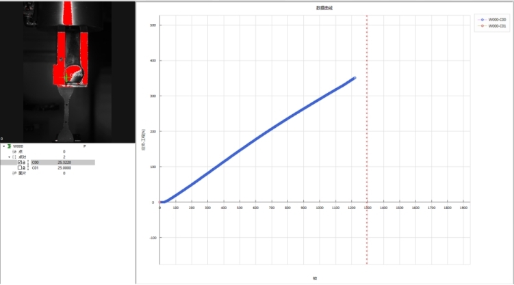 XTDIC-VG視頻引伸計(jì)用于橡膠材料拉伸大變形測(cè)試.jpg XTDIC-VG視頻引伸計(jì)用于橡膠材料拉伸大變形測(cè)試.jpg