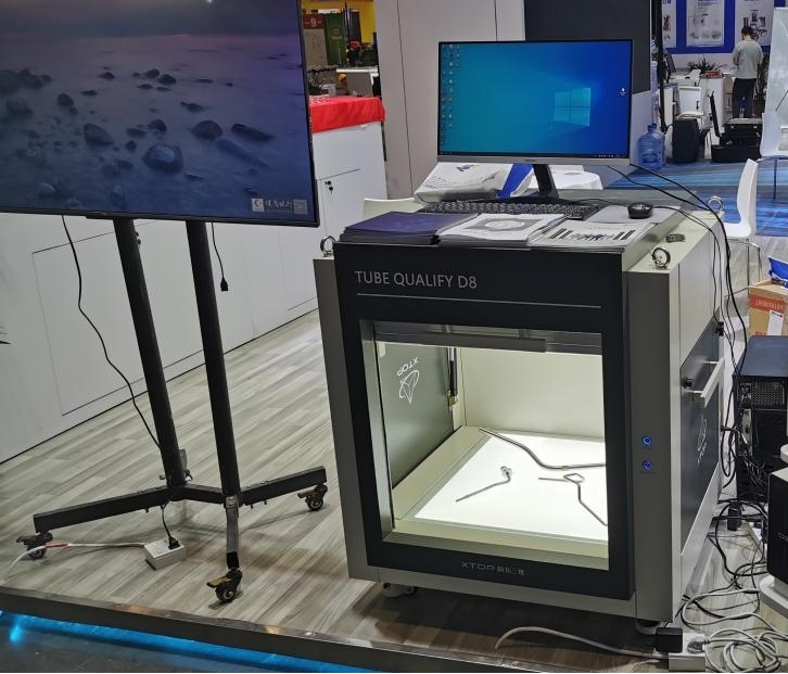 DMP大灣區(qū)工博會新拓三維展出三維光學(xué)彎管測量系統(tǒng).jpg DMP大灣區(qū)工博會新拓三維展出三維光學(xué)彎管測量系統(tǒng).jpg