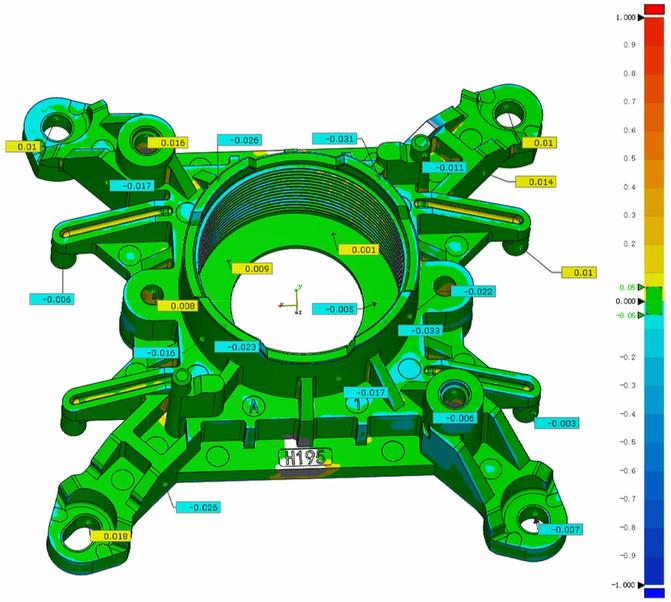 藍(lán)光三維掃描儀用于相機(jī)鏡頭底座注塑件三維檢測.jpg 藍(lán)光三維掃描儀用于相機(jī)鏡頭底座注塑件三維檢測.jpg