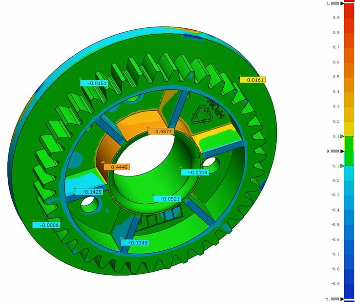 XTOM藍(lán)光三維掃描儀用于3D打印傳動齒輪全尺寸3D檢測.jpg XTOM藍(lán)光三維掃描儀用于3D打印傳動齒輪全尺寸3D檢測.jpg