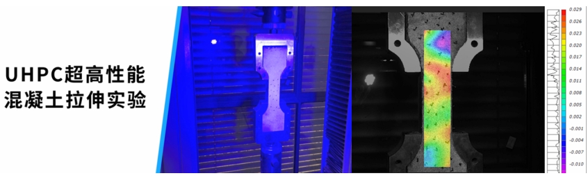 數(shù)字散斑DIC技術(shù)用于uhpc超高性能混凝土拉伸測試.jpg
