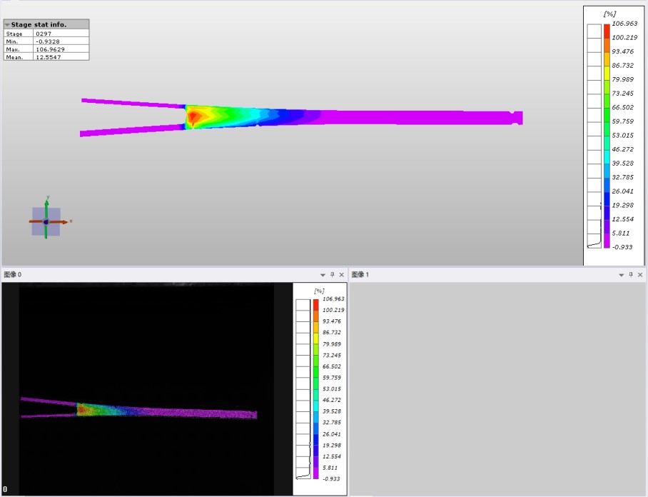 復(fù)合材料劈裂DIC三維全場(chǎng)應(yīng)變測(cè)量.jpg 復(fù)合材料劈裂DIC三維全場(chǎng)應(yīng)變測(cè)量.jpg