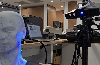 高精度藍(lán)光三維掃描儀用于石膏頭像模型3D掃描真實(shí)復(fù)刻