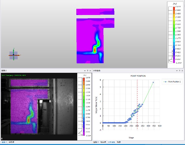 DIC三維全場應(yīng)變測量系統(tǒng)用于混土木結(jié)構(gòu)強度與裂紋試驗.jpg DIC三維全場應(yīng)變測量系統(tǒng)用于混土木結(jié)構(gòu)強度與裂紋試驗.jpg