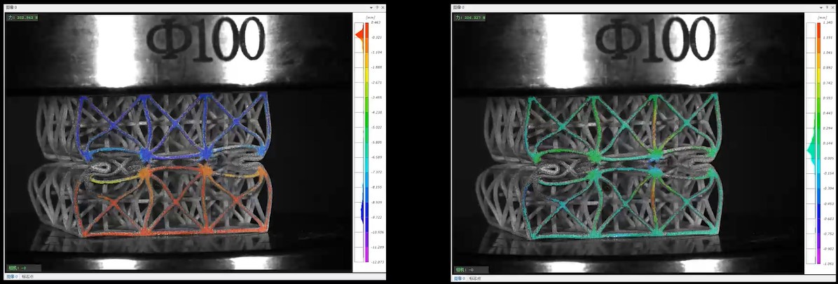 YDIC軟件分析Y方向位移云圖 Z方向位移云圖.jpg YDIC軟件分析Y方向位移云圖 Z方向位移云圖.jpg