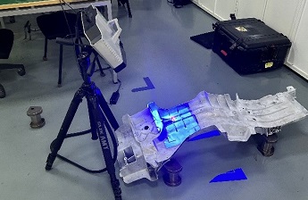  高精度藍光三維掃描技術用于汽車橫梁壓鑄件全尺寸3D檢測