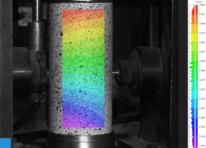 巖石巴西劈裂DIC技術(shù)測(cè)試應(yīng)用